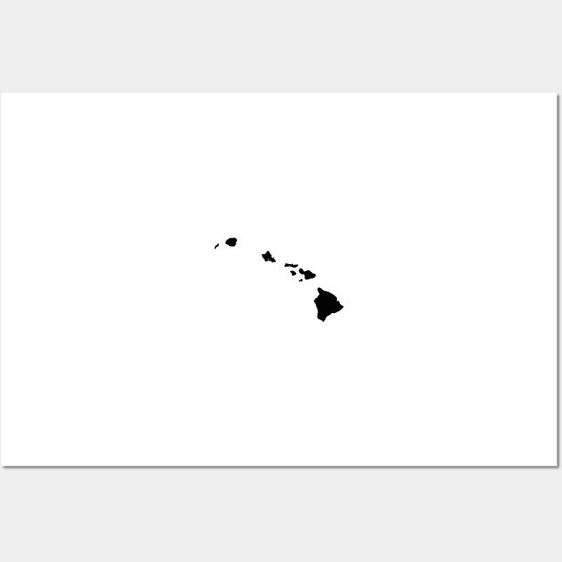 Hawaii Black Wall Art by AdventureFinder